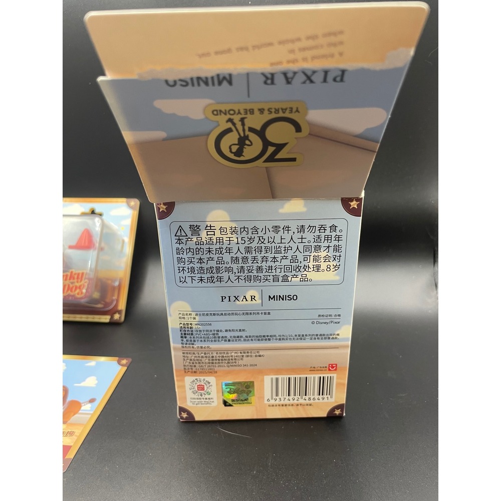 Miniso Disney Pixar Toy Story 30th Anniversary Slinky Dog Hanging Card Figure - Picture 6 of 8